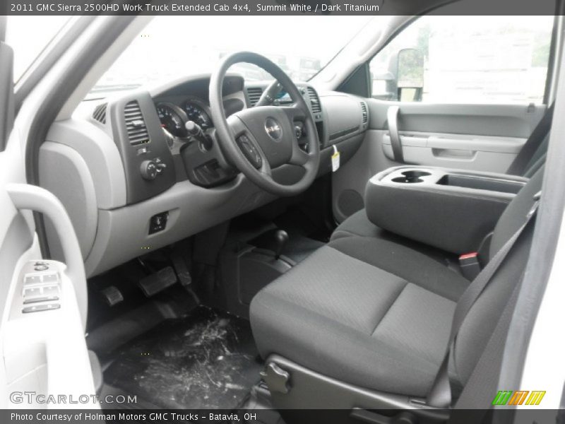 Summit White / Dark Titanium 2011 GMC Sierra 2500HD Work Truck Extended Cab 4x4