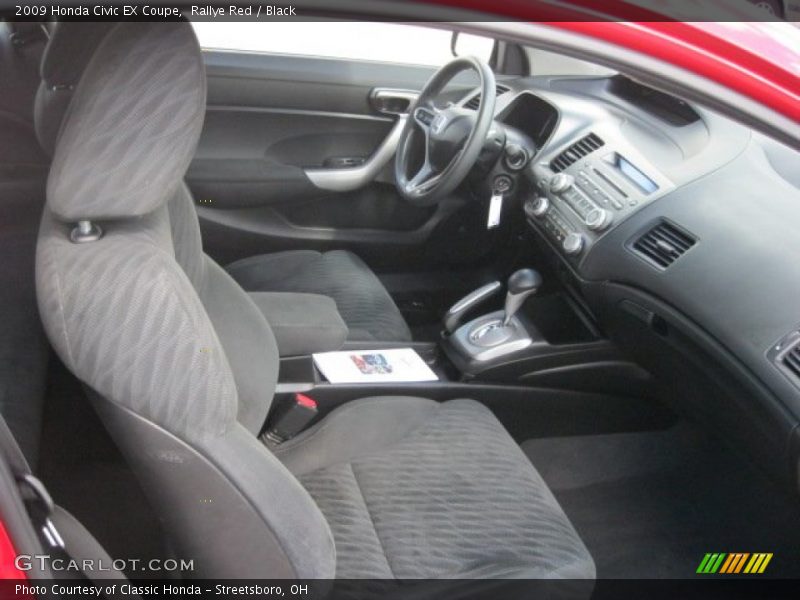 Rallye Red / Black 2009 Honda Civic EX Coupe