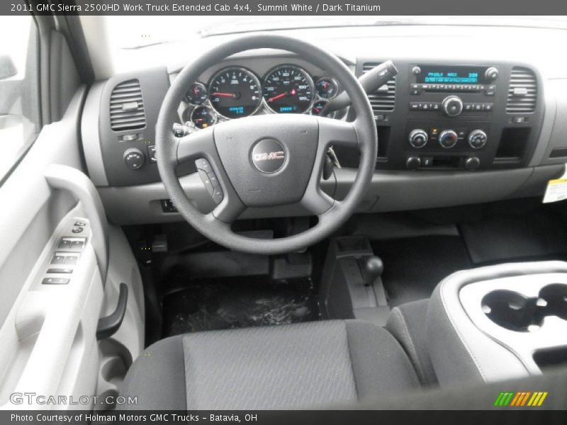 Summit White / Dark Titanium 2011 GMC Sierra 2500HD Work Truck Extended Cab 4x4
