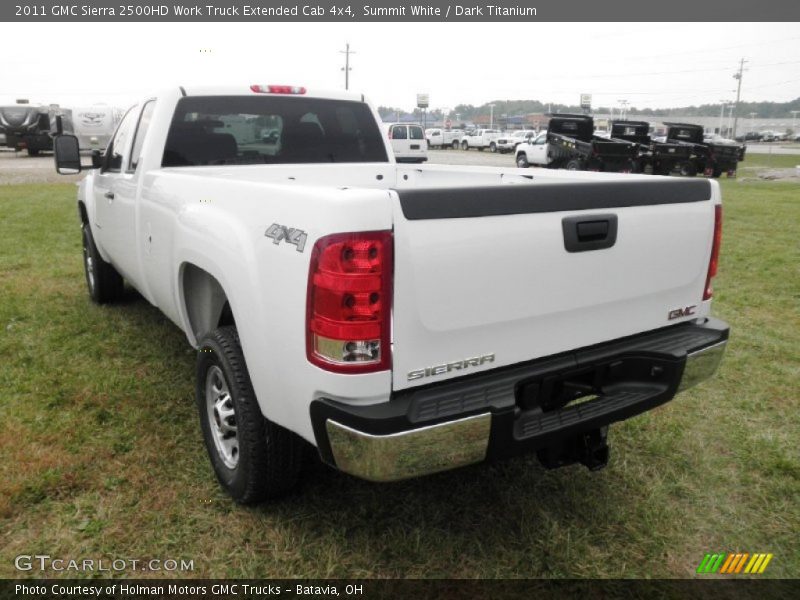 Summit White / Dark Titanium 2011 GMC Sierra 2500HD Work Truck Extended Cab 4x4