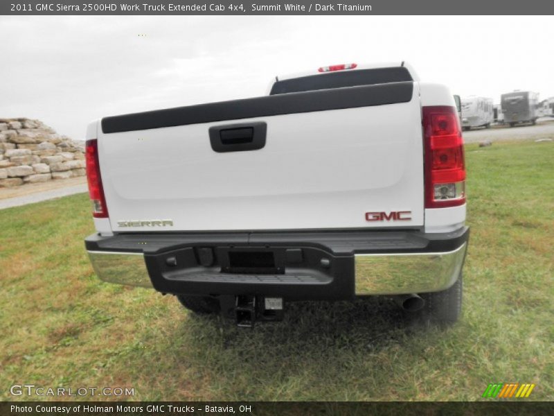 Summit White / Dark Titanium 2011 GMC Sierra 2500HD Work Truck Extended Cab 4x4