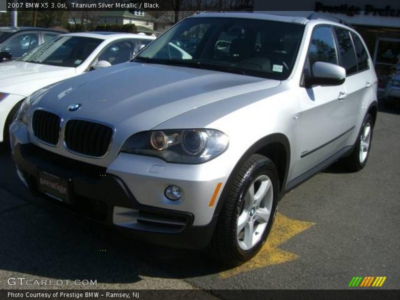 Titanium Silver Metallic / Black 2007 BMW X5 3.0si