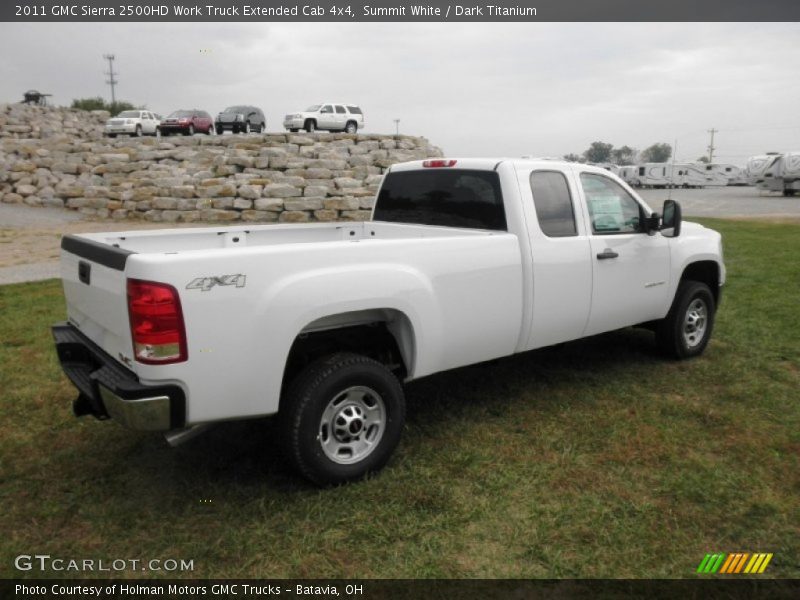 Summit White / Dark Titanium 2011 GMC Sierra 2500HD Work Truck Extended Cab 4x4