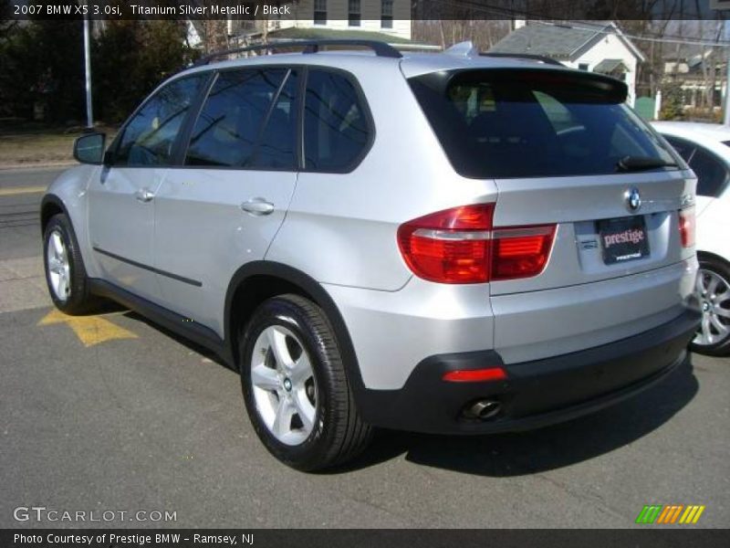Titanium Silver Metallic / Black 2007 BMW X5 3.0si