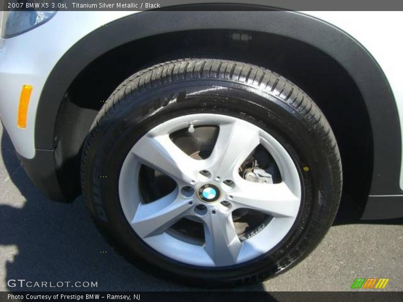 Titanium Silver Metallic / Black 2007 BMW X5 3.0si