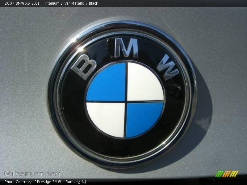 Titanium Silver Metallic / Black 2007 BMW X5 3.0si
