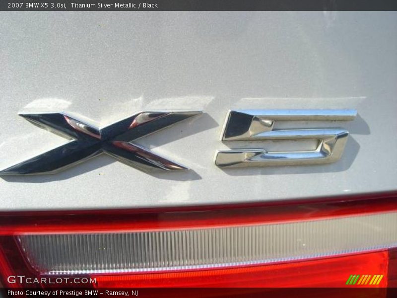 Titanium Silver Metallic / Black 2007 BMW X5 3.0si