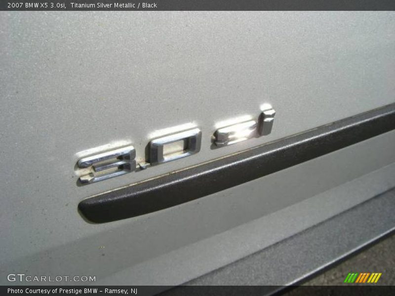 Titanium Silver Metallic / Black 2007 BMW X5 3.0si