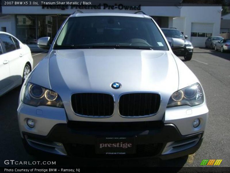 Titanium Silver Metallic / Black 2007 BMW X5 3.0si