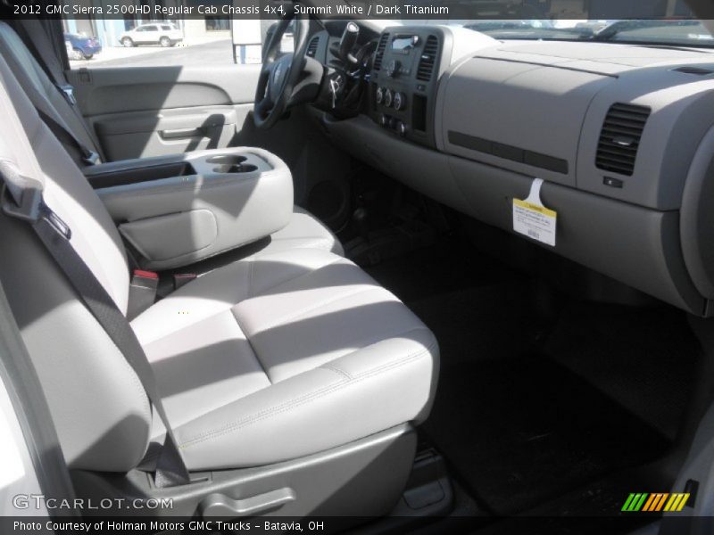 Summit White / Dark Titanium 2012 GMC Sierra 2500HD Regular Cab Chassis 4x4