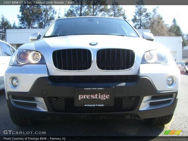 Titanium Silver Metallic / Black 2007 BMW X5 3.0si