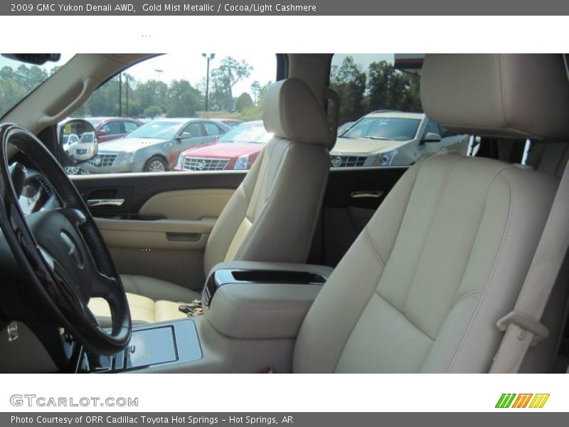 Gold Mist Metallic / Cocoa/Light Cashmere 2009 GMC Yukon Denali AWD