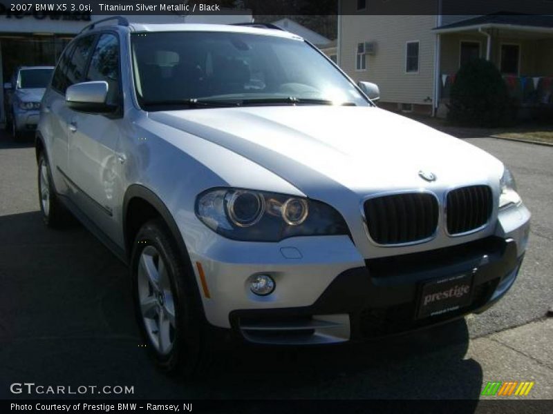 Titanium Silver Metallic / Black 2007 BMW X5 3.0si