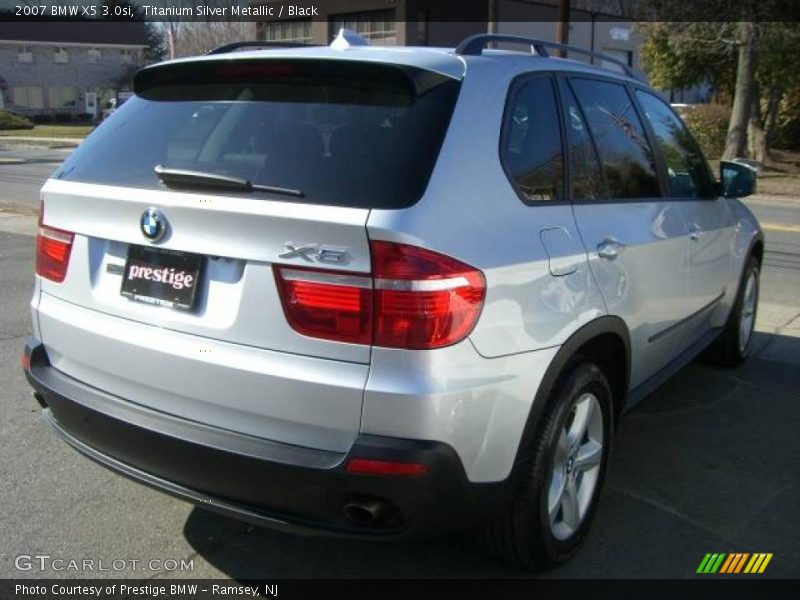 Titanium Silver Metallic / Black 2007 BMW X5 3.0si