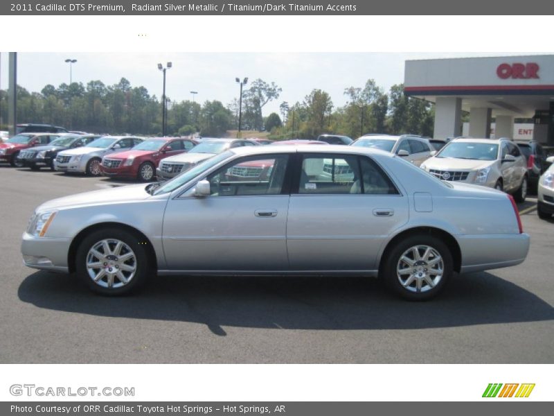 Radiant Silver Metallic / Titanium/Dark Titanium Accents 2011 Cadillac DTS Premium