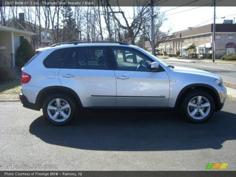 Titanium Silver Metallic / Black 2007 BMW X5 3.0si