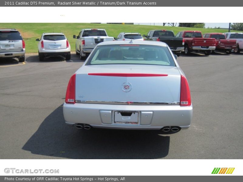 Radiant Silver Metallic / Titanium/Dark Titanium Accents 2011 Cadillac DTS Premium