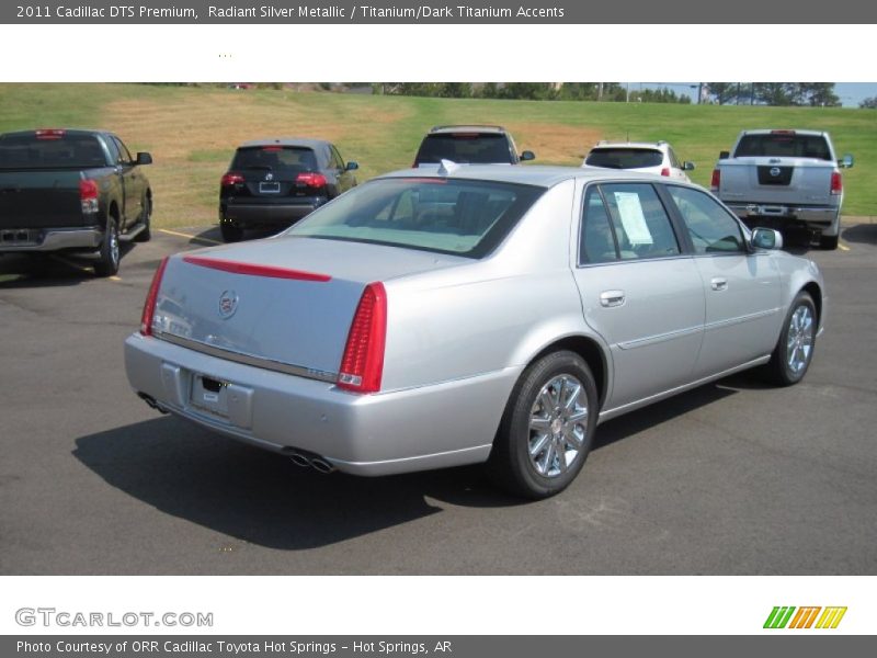 Radiant Silver Metallic / Titanium/Dark Titanium Accents 2011 Cadillac DTS Premium