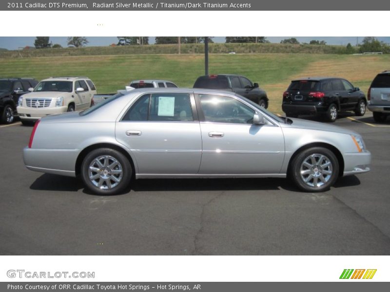 Radiant Silver Metallic / Titanium/Dark Titanium Accents 2011 Cadillac DTS Premium