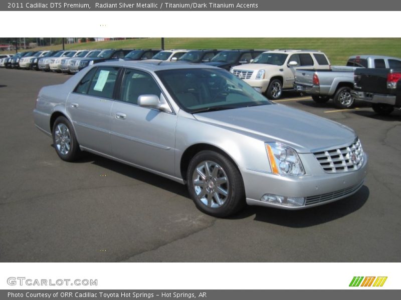 Radiant Silver Metallic / Titanium/Dark Titanium Accents 2011 Cadillac DTS Premium