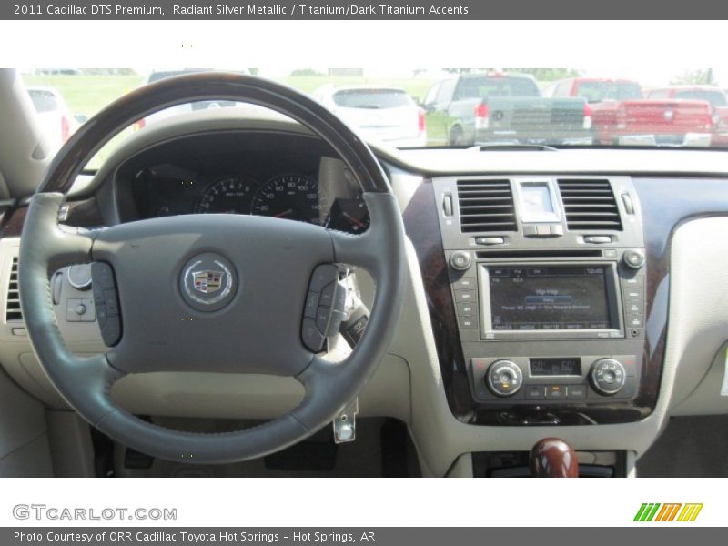 Radiant Silver Metallic / Titanium/Dark Titanium Accents 2011 Cadillac DTS Premium