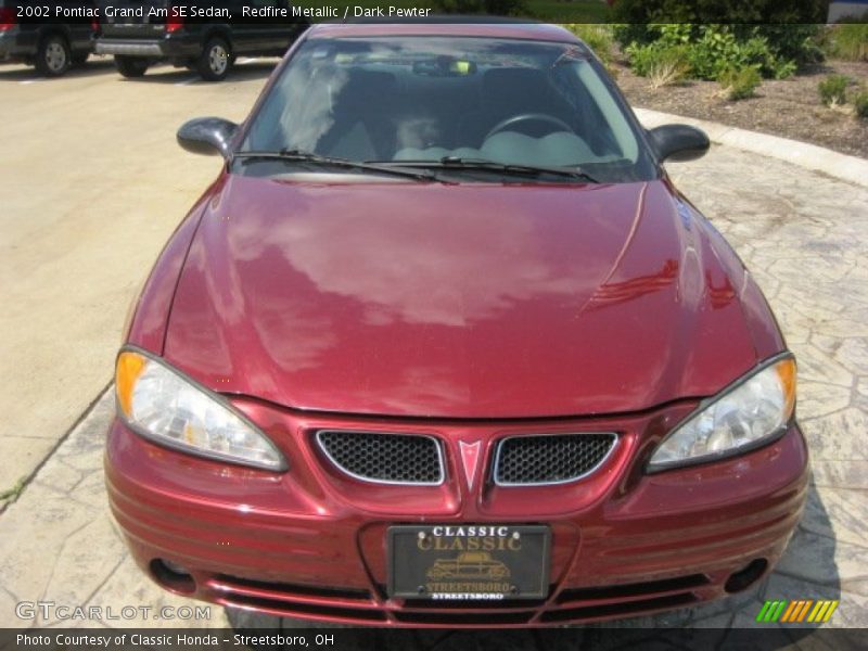 Redfire Metallic / Dark Pewter 2002 Pontiac Grand Am SE Sedan