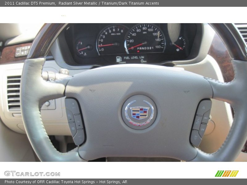 Radiant Silver Metallic / Titanium/Dark Titanium Accents 2011 Cadillac DTS Premium