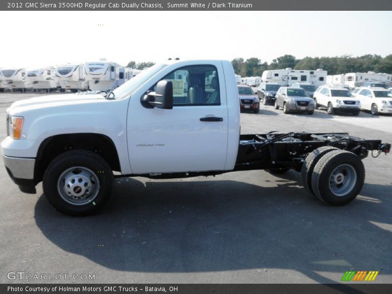  2012 Sierra 3500HD Regular Cab Dually Chassis Summit White