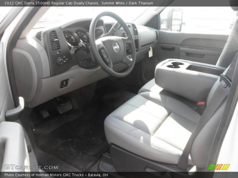 Summit White / Dark Titanium 2012 GMC Sierra 3500HD Regular Cab Dually Chassis