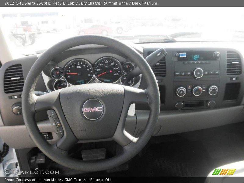 Dashboard of 2012 Sierra 3500HD Regular Cab Dually Chassis