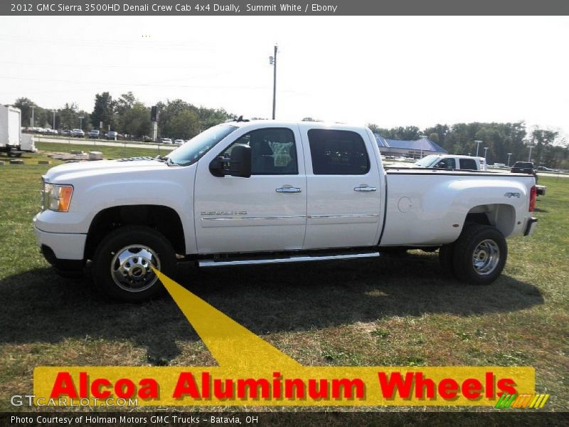 Summit White / Ebony 2012 GMC Sierra 3500HD Denali Crew Cab 4x4 Dually