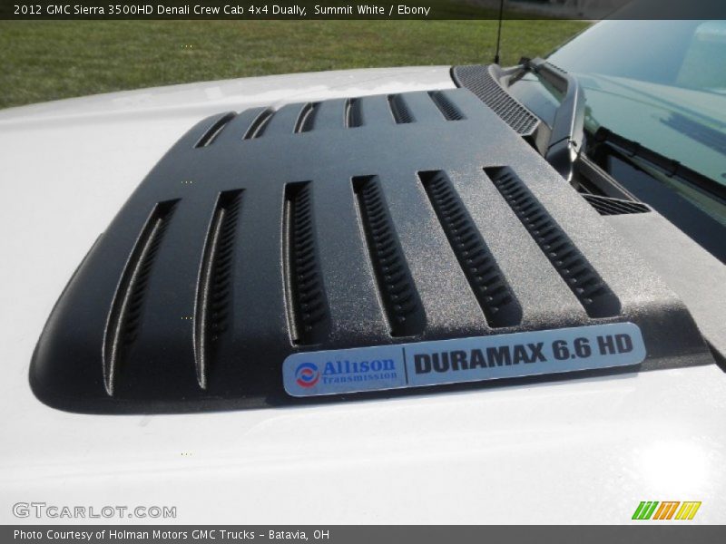 Summit White / Ebony 2012 GMC Sierra 3500HD Denali Crew Cab 4x4 Dually