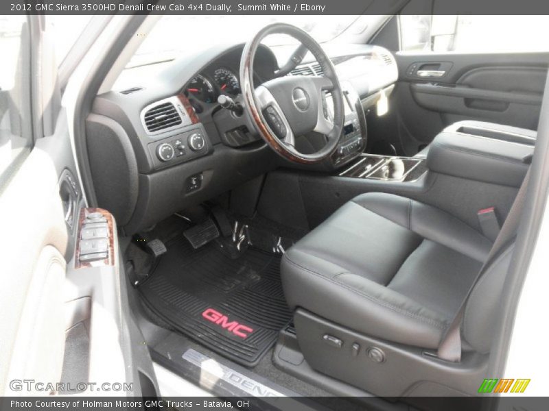  2012 Sierra 3500HD Denali Crew Cab 4x4 Dually Ebony Interior