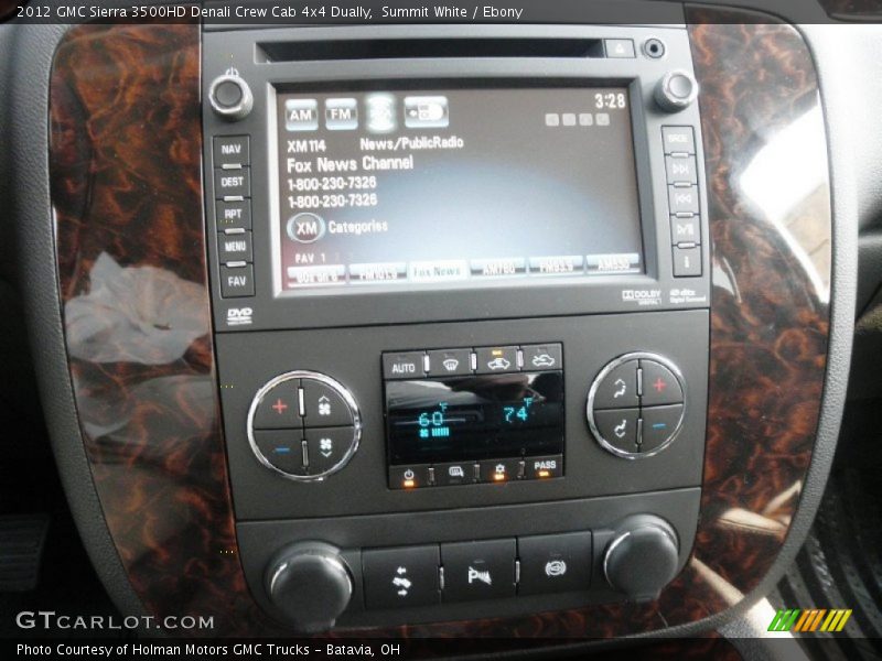 Summit White / Ebony 2012 GMC Sierra 3500HD Denali Crew Cab 4x4 Dually