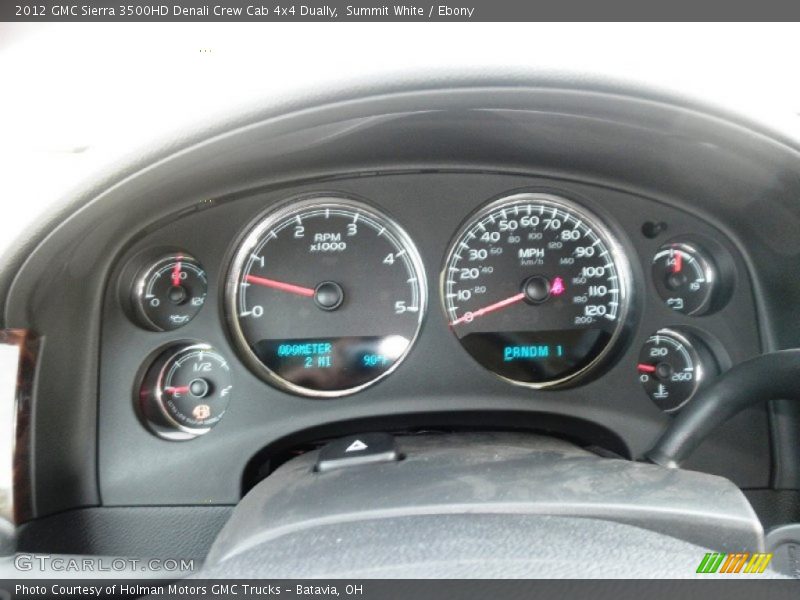 Summit White / Ebony 2012 GMC Sierra 3500HD Denali Crew Cab 4x4 Dually