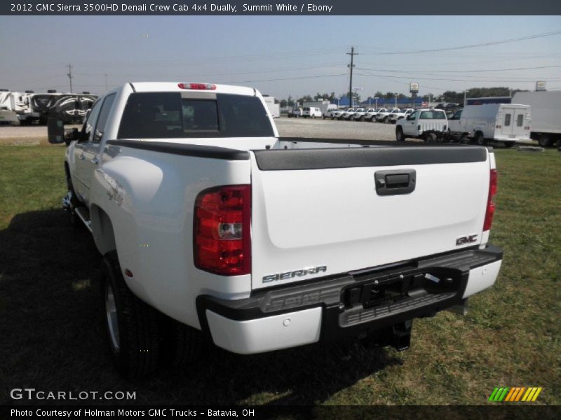 Summit White / Ebony 2012 GMC Sierra 3500HD Denali Crew Cab 4x4 Dually