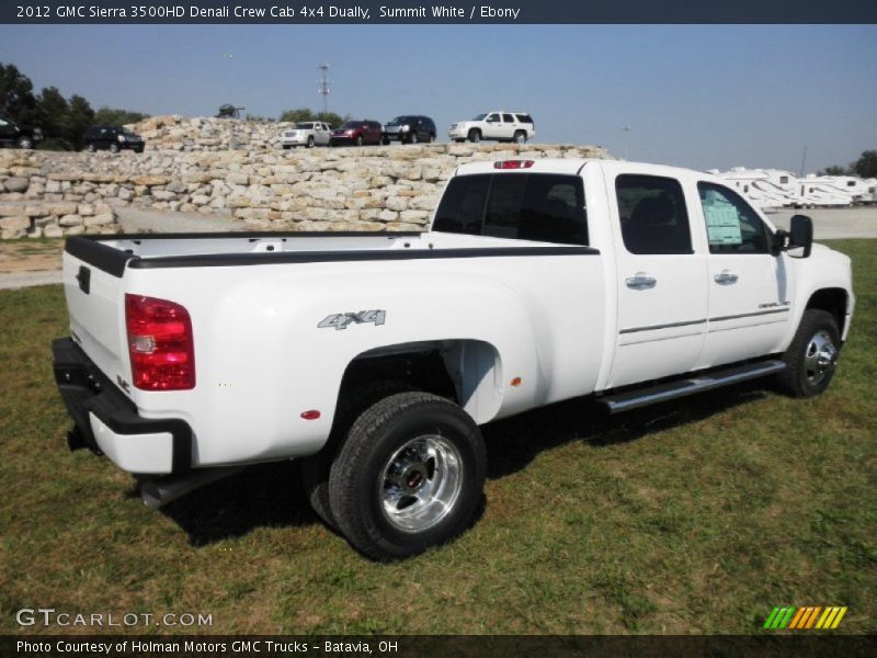 Summit White / Ebony 2012 GMC Sierra 3500HD Denali Crew Cab 4x4 Dually