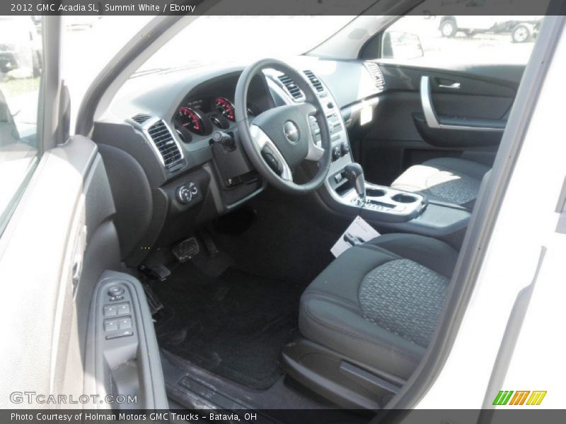  2012 Acadia SL Ebony Interior