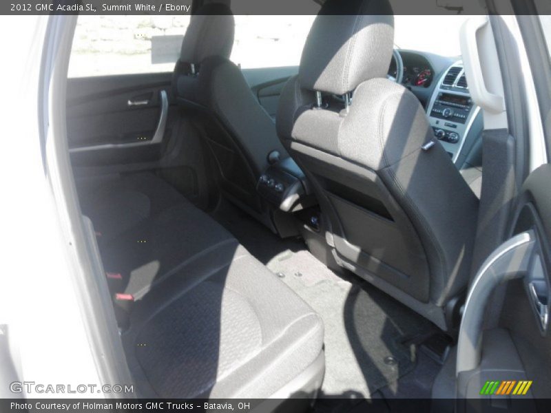 Summit White / Ebony 2012 GMC Acadia SL
