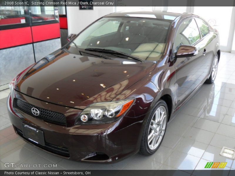 Sizzling Crimson Red Mica / Dark Charcoal Gray 2008 Scion tC