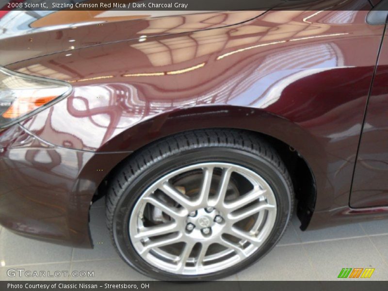 Sizzling Crimson Red Mica / Dark Charcoal Gray 2008 Scion tC
