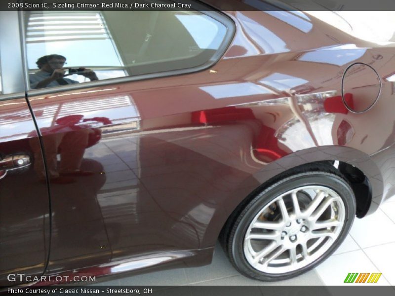 Sizzling Crimson Red Mica / Dark Charcoal Gray 2008 Scion tC