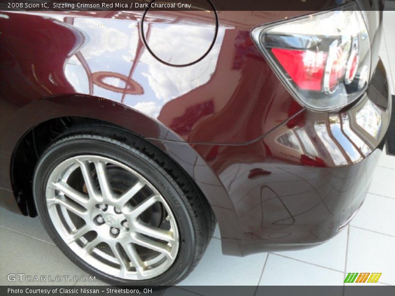 Sizzling Crimson Red Mica / Dark Charcoal Gray 2008 Scion tC