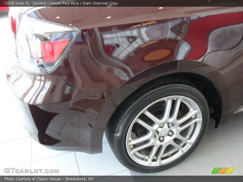 Sizzling Crimson Red Mica / Dark Charcoal Gray 2008 Scion tC