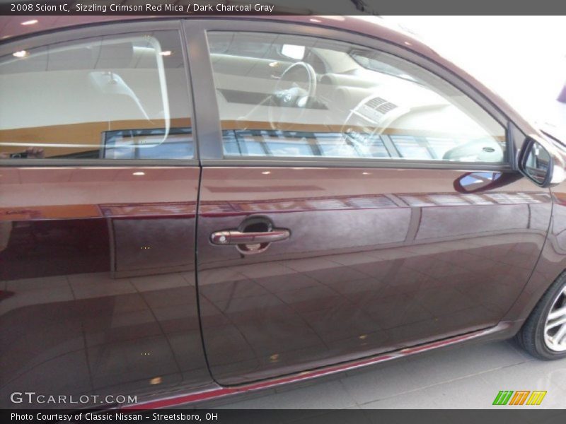 Sizzling Crimson Red Mica / Dark Charcoal Gray 2008 Scion tC