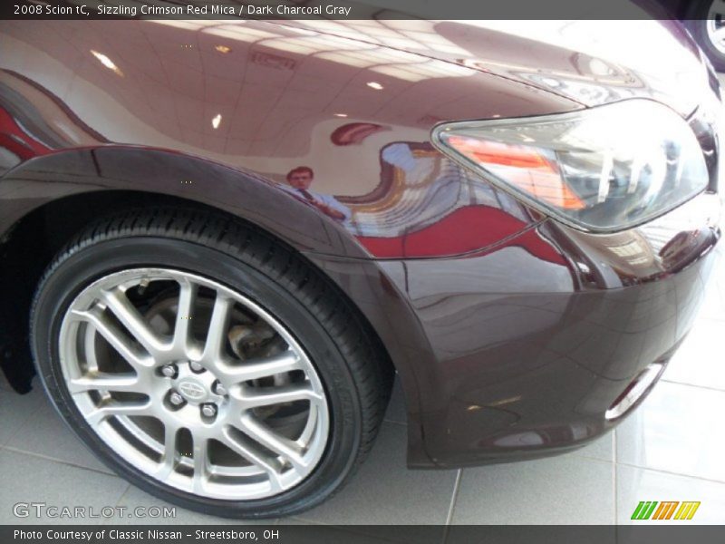Sizzling Crimson Red Mica / Dark Charcoal Gray 2008 Scion tC