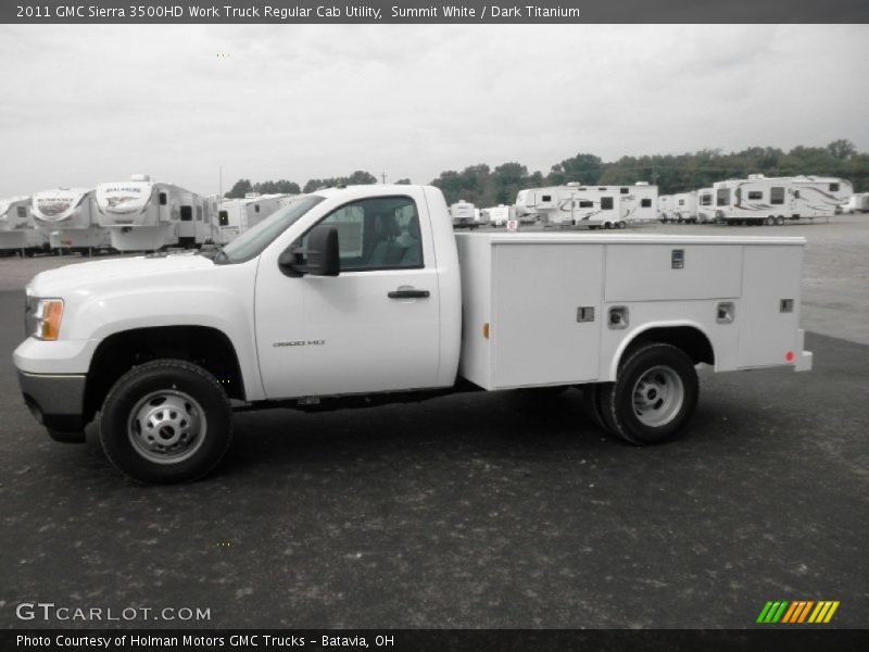 Summit White / Dark Titanium 2011 GMC Sierra 3500HD Work Truck Regular Cab Utility