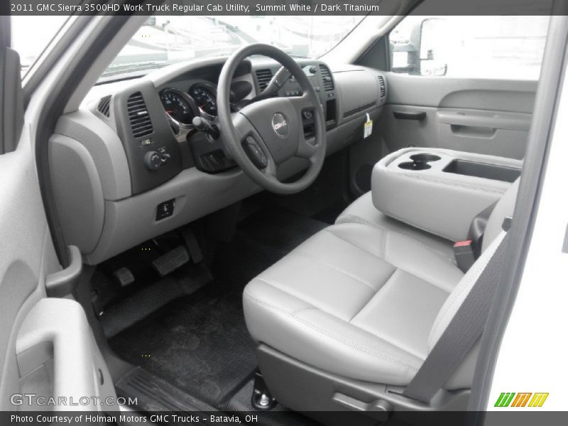 Summit White / Dark Titanium 2011 GMC Sierra 3500HD Work Truck Regular Cab Utility