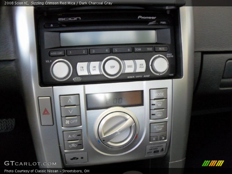 Sizzling Crimson Red Mica / Dark Charcoal Gray 2008 Scion tC