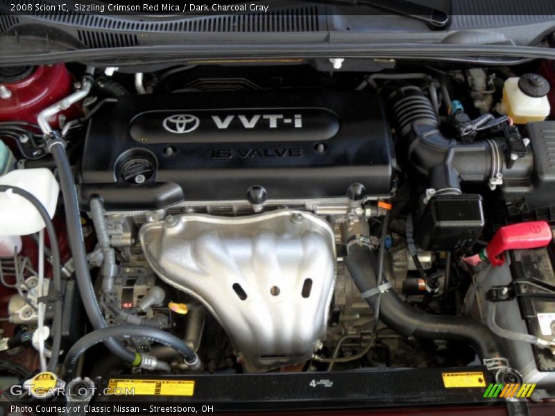 Sizzling Crimson Red Mica / Dark Charcoal Gray 2008 Scion tC